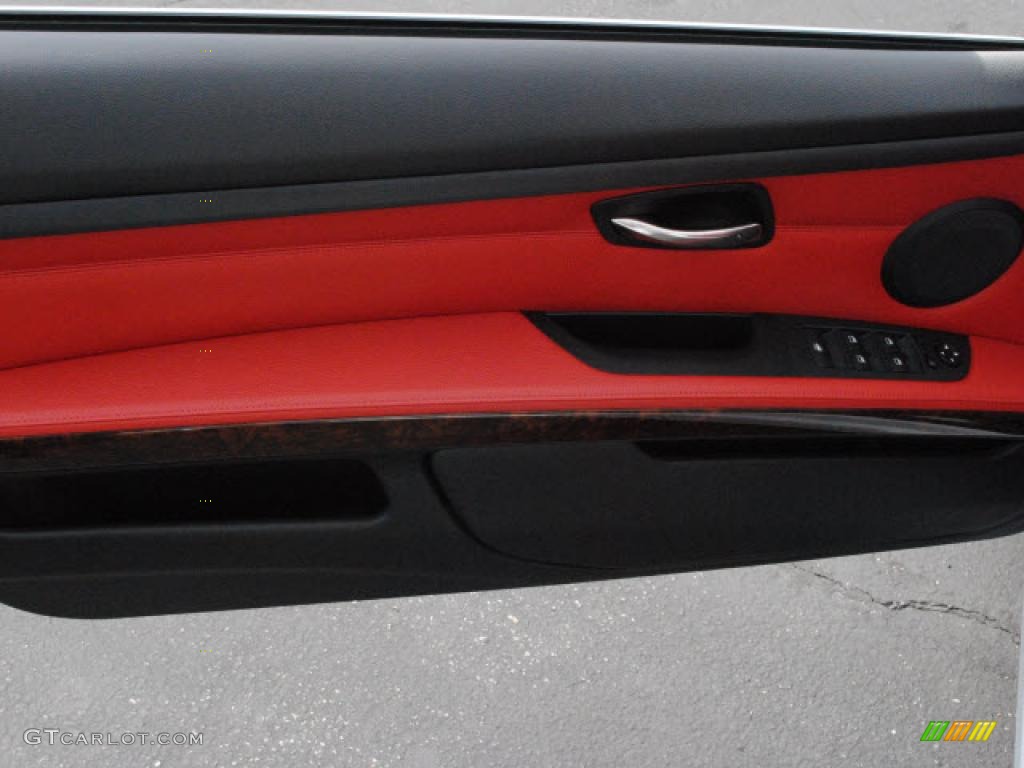 2008 3 Series 335i Convertible - Alpine White / Coral Red/Black photo #16