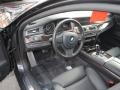Black Nappa Leather Prime Interior Photo for 2010 BMW 7 Series #40578421