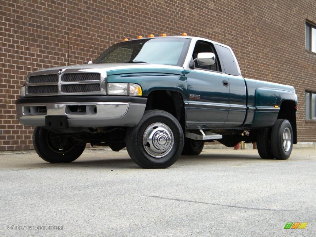 1997 Ram 3500 Laramie Extended Cab 4x4 Dually - Light Driftwood Metallic / Gray photo #2