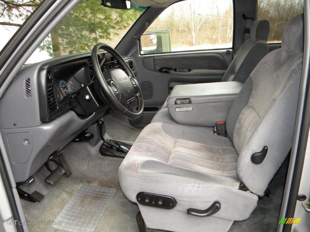 Gray Interior 1997 Dodge Ram 3500 Laramie Extended Cab 4x4 Dually Photo #40578837