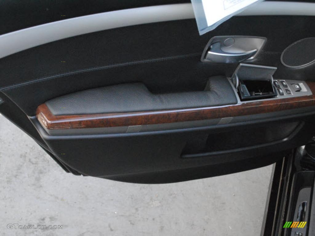 2006 7 Series 750i Sedan - Black Sapphire Metallic / Black/Black photo #13