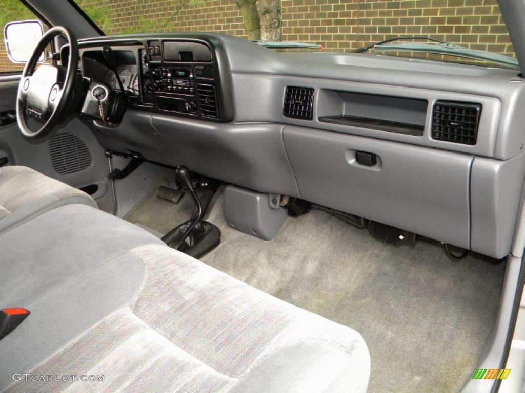 1997 Ram 3500 Laramie Extended Cab 4x4 Dually - Light Driftwood Metallic / Gray photo #35