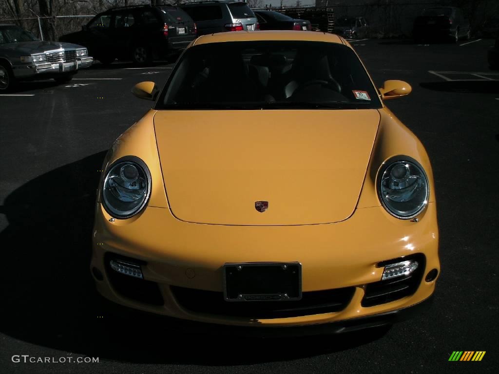 2007 911 Turbo Coupe - Speed Yellow / Natural Leather Cocoa photo #3