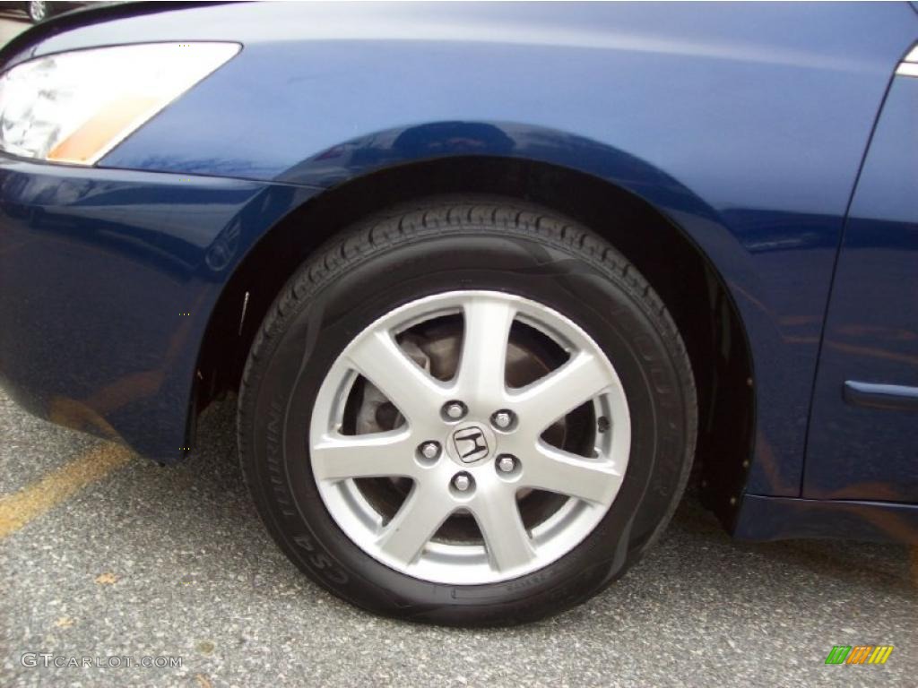 2005 Accord EX-L V6 Sedan - Eternal Blue Pearl / Gray photo #11