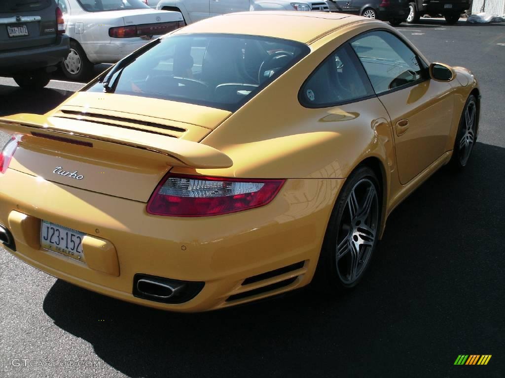 2007 911 Turbo Coupe - Speed Yellow / Natural Leather Cocoa photo #6