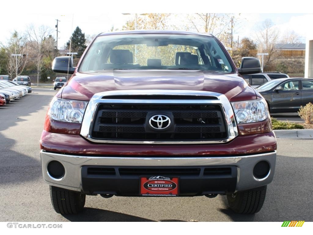 2010 Tundra Double Cab 4x4 - Salsa Red Pearl / Sand Beige photo #6
