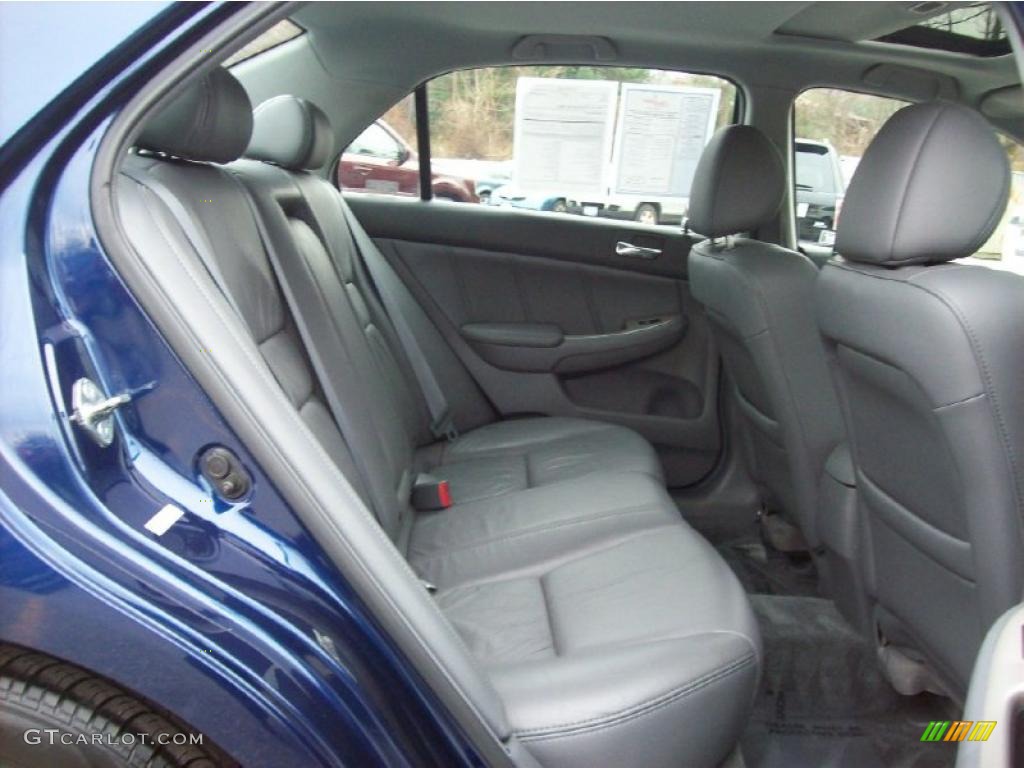 2005 Accord EX-L V6 Sedan - Eternal Blue Pearl / Gray photo #14