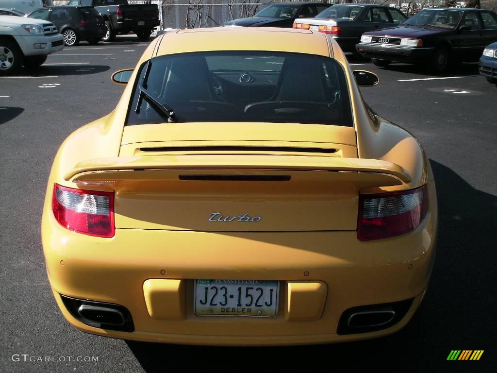 2007 911 Turbo Coupe - Speed Yellow / Natural Leather Cocoa photo #7