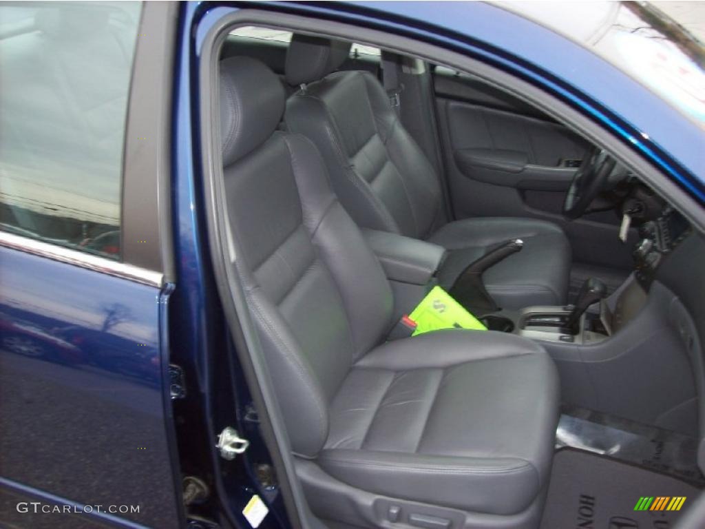 2005 Accord EX-L V6 Sedan - Eternal Blue Pearl / Gray photo #15