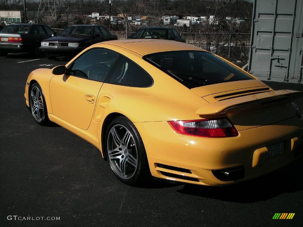 2007 911 Turbo Coupe - Speed Yellow / Natural Leather Cocoa photo #8