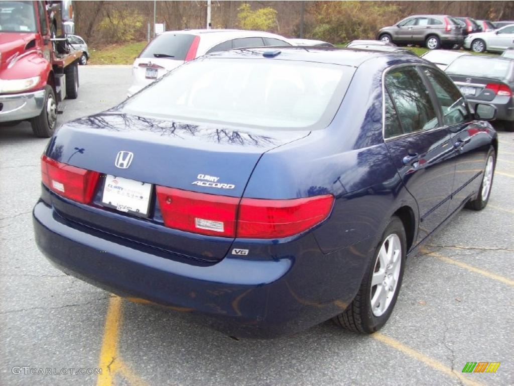 2005 Accord EX-L V6 Sedan - Eternal Blue Pearl / Gray photo #24