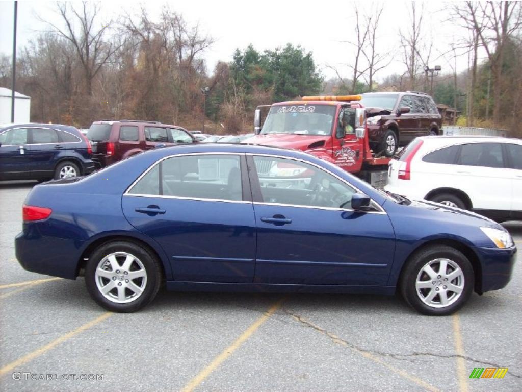 2005 Accord EX-L V6 Sedan - Eternal Blue Pearl / Gray photo #25
