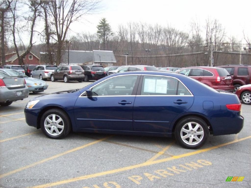 2005 Accord EX-L V6 Sedan - Eternal Blue Pearl / Gray photo #26