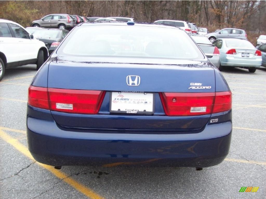 2005 Accord EX-L V6 Sedan - Eternal Blue Pearl / Gray photo #27