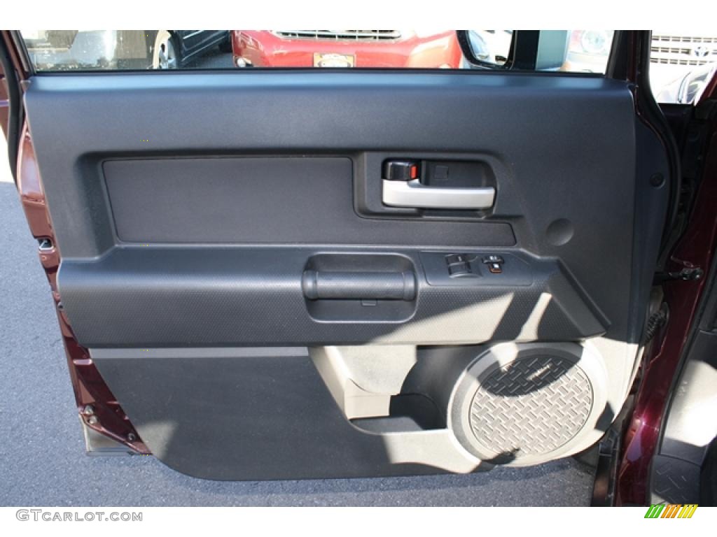 2007 Toyota FJ Cruiser 4WD Dark Charcoal Door Panel Photo #40580509