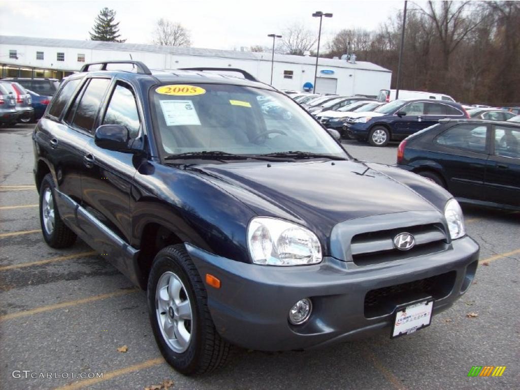 2005 Santa Fe GLS - Moonlit Blue / Gray photo #1