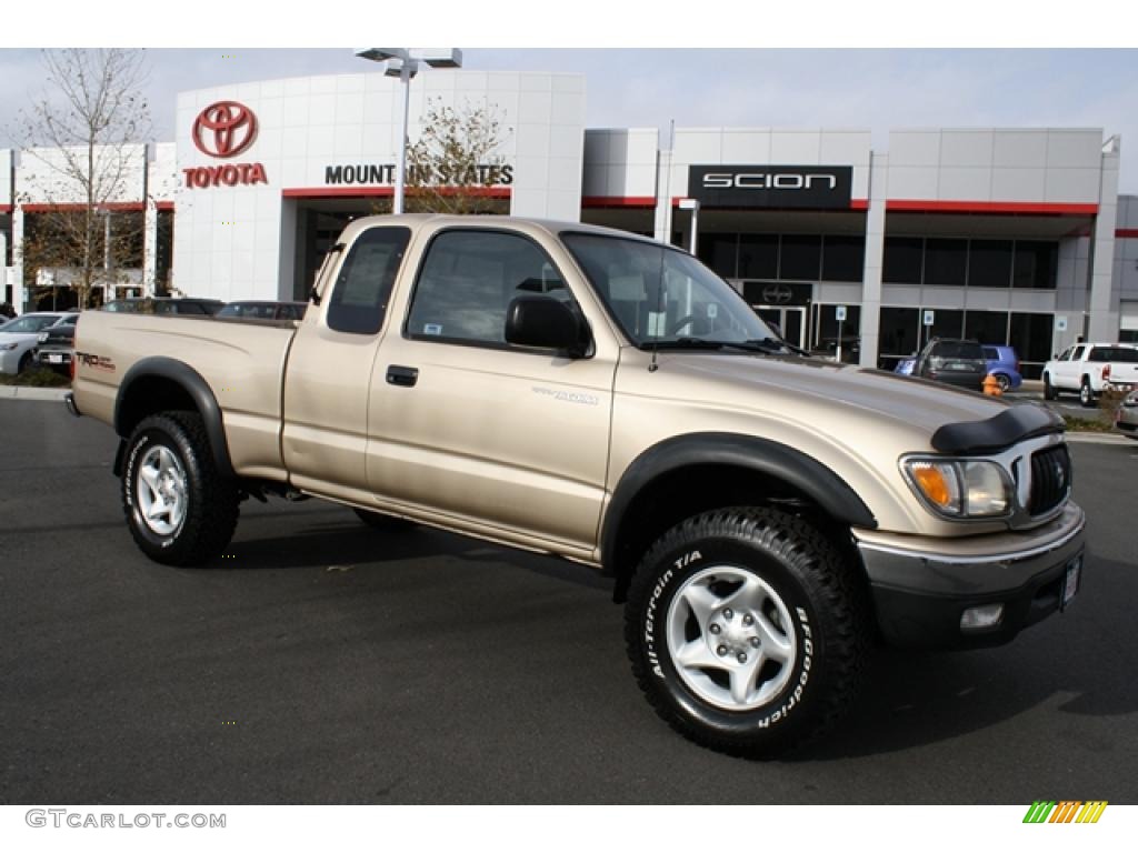 2001 Tacoma V6 TRD Xtracab 4x4 - Mystic Gold Metallic / Oak Beige photo #1