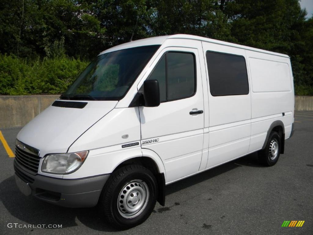 2003 Sprinter Van 2500 High Roof Cargo - Arctic White / Gray photo #2
