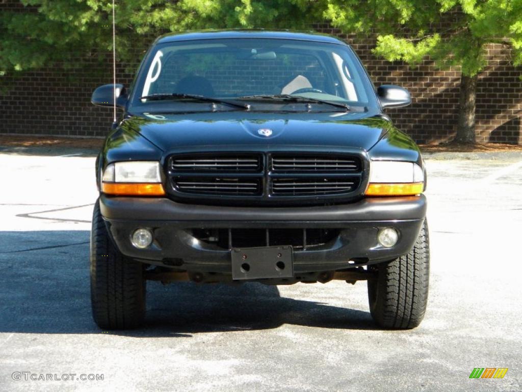 2002 Dakota Sport Quad Cab 4x4 - Black / Dark Slate Gray photo #16