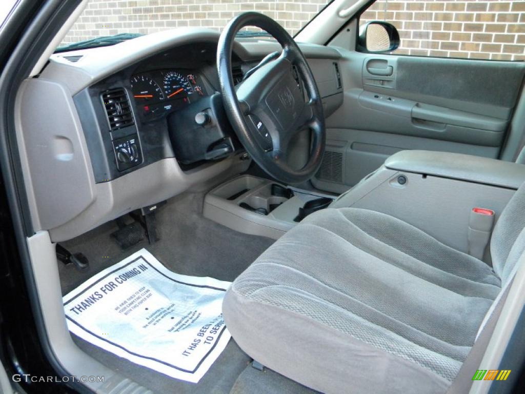 Dark Slate Gray Interior 2002 Dodge Dakota Sport Quad Cab 4x4 Photo #40582889