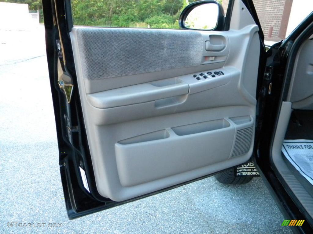 2002 Dodge Dakota Sport Quad Cab 4x4 Dark Slate Gray Door Panel Photo #40582981