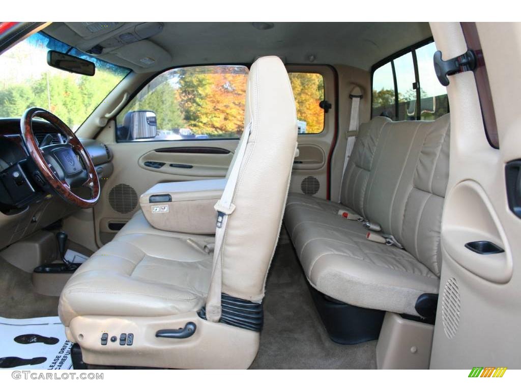 Beige Interior 2001 Dodge Ram 3500 SLT Quad Cab 4x4 Dually Photo #40585113
