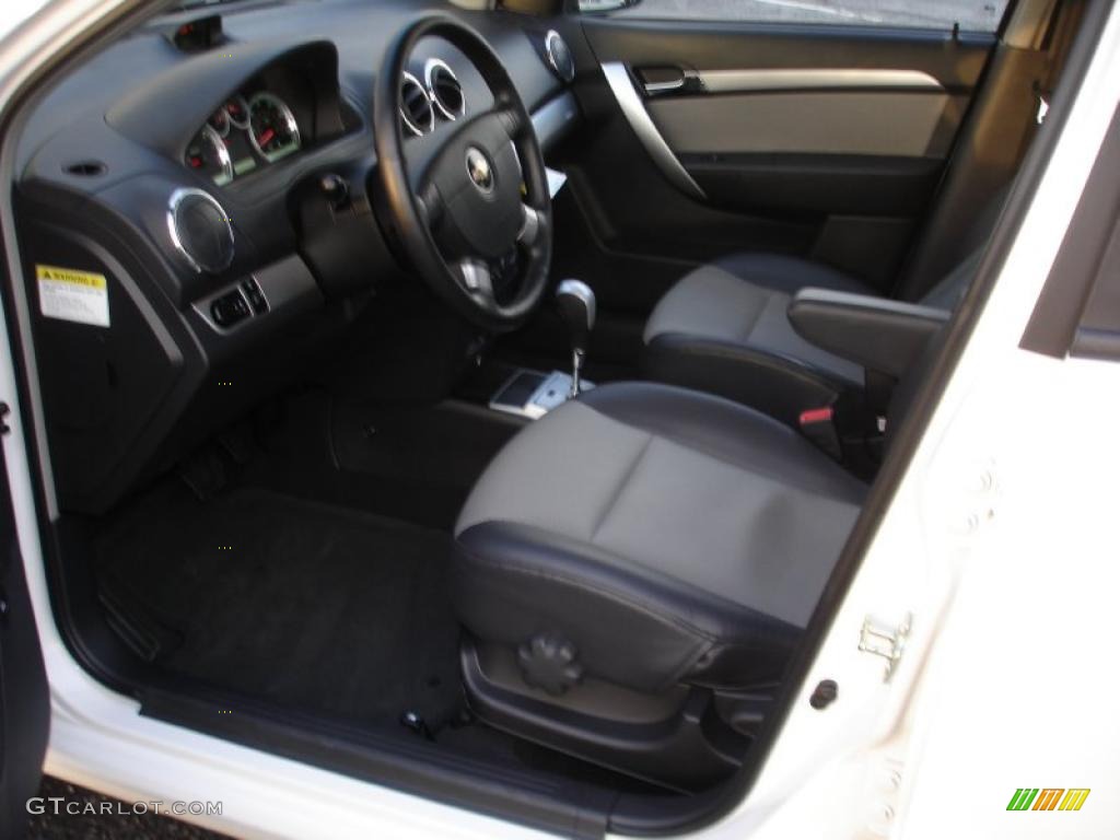 Charcoal Interior 2010 Chevrolet Aveo LT Sedan Photo #40587837