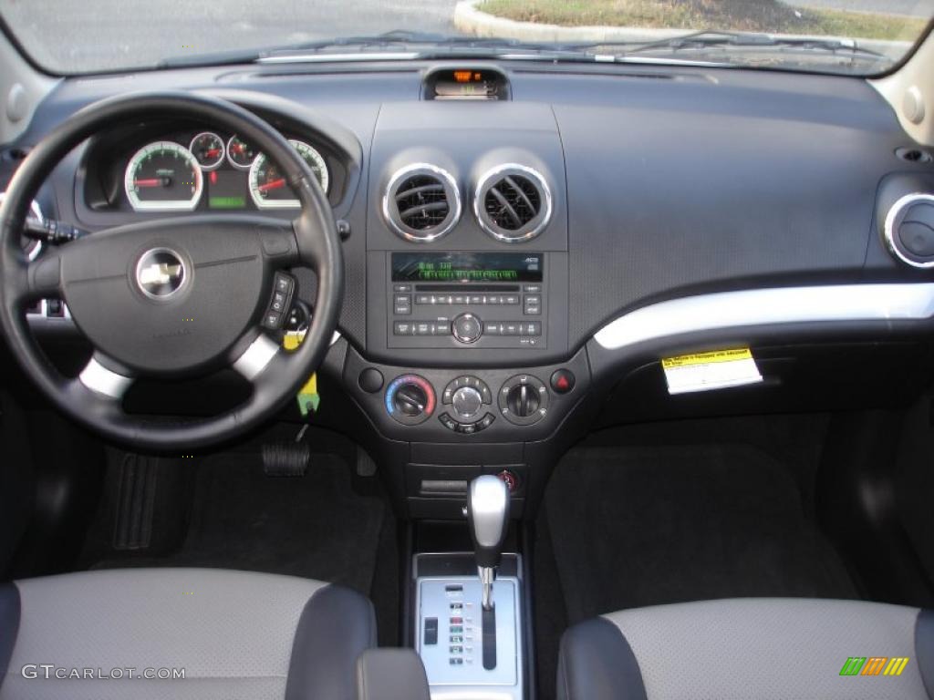 Charcoal Interior 2010 Chevrolet Aveo Lt Sedan Photo