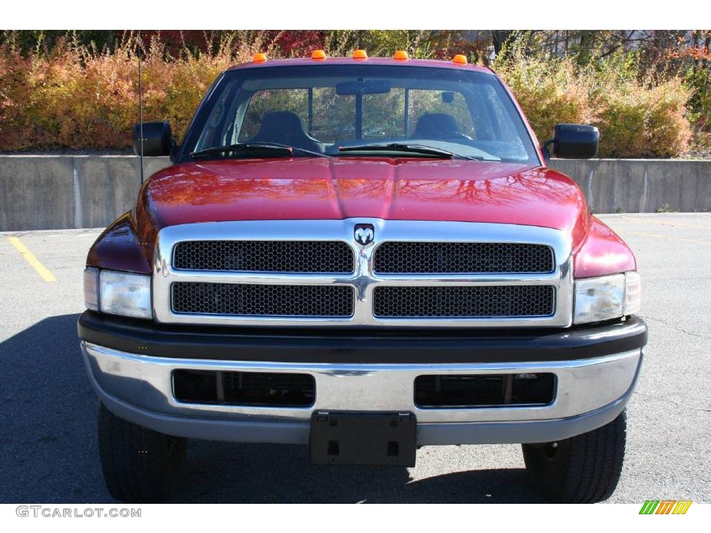 1996 Ram 2500 LT Regular Cab 4x4 - Claret Red Pearl Metallic / Gray photo #10