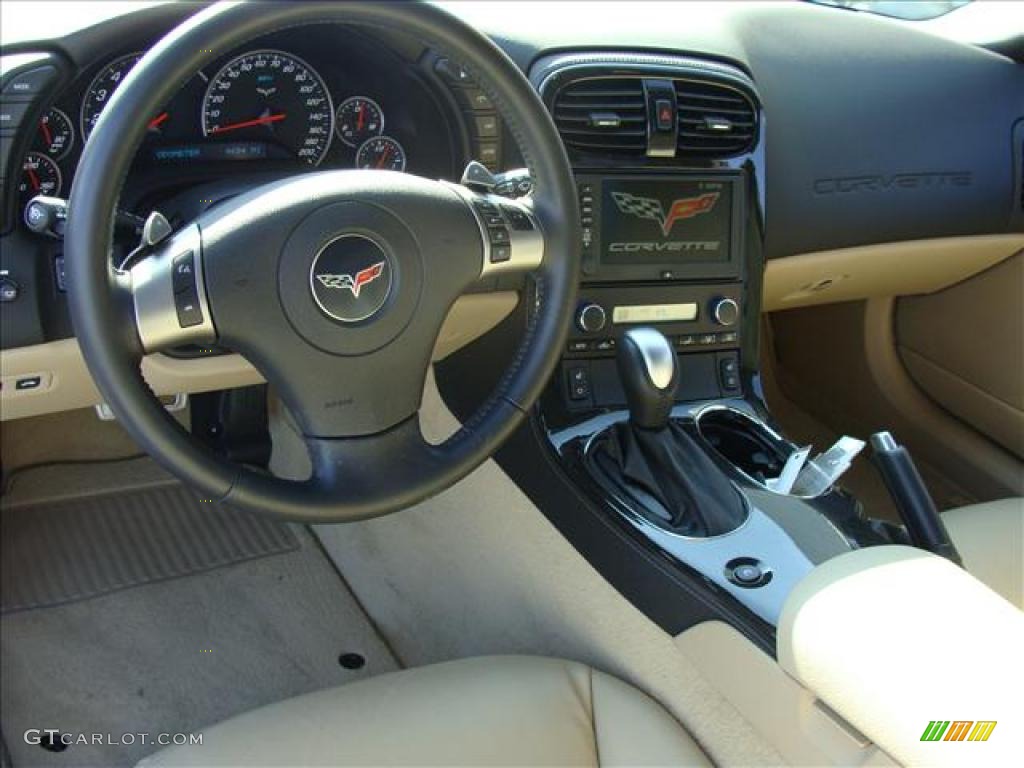2010 Chevrolet Corvette Convertible Cashmere Dashboard Photo #40589573