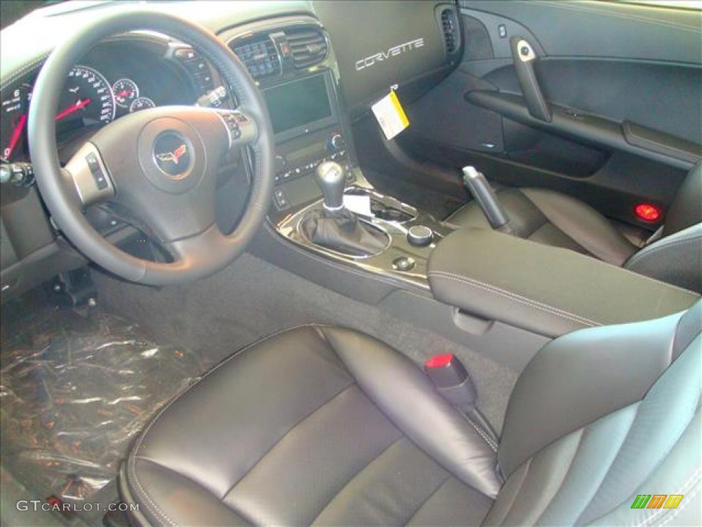 Ebony Black Interior 2010 Chevrolet Corvette ZR1 Photo #40590205
