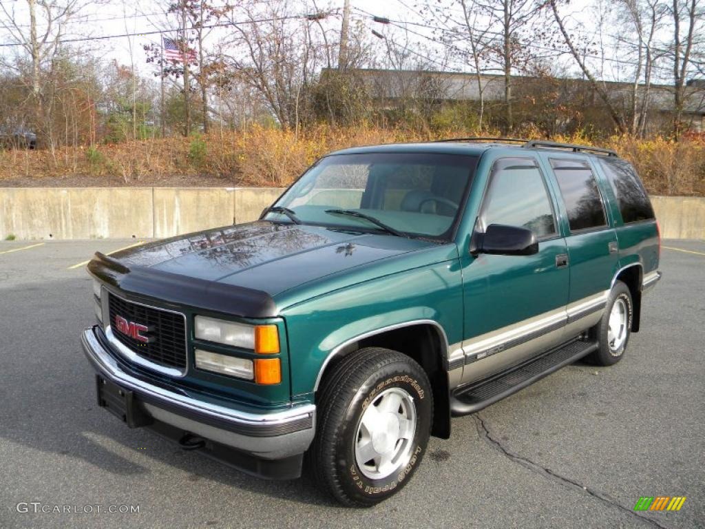 1999 Yukon SLT 4x4 - Emerald Green Metallic / Neutral photo #1