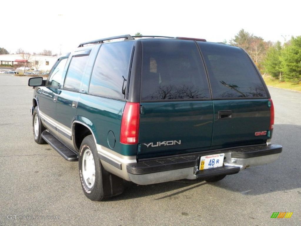 1999 Yukon SLT 4x4 - Emerald Green Metallic / Neutral photo #8