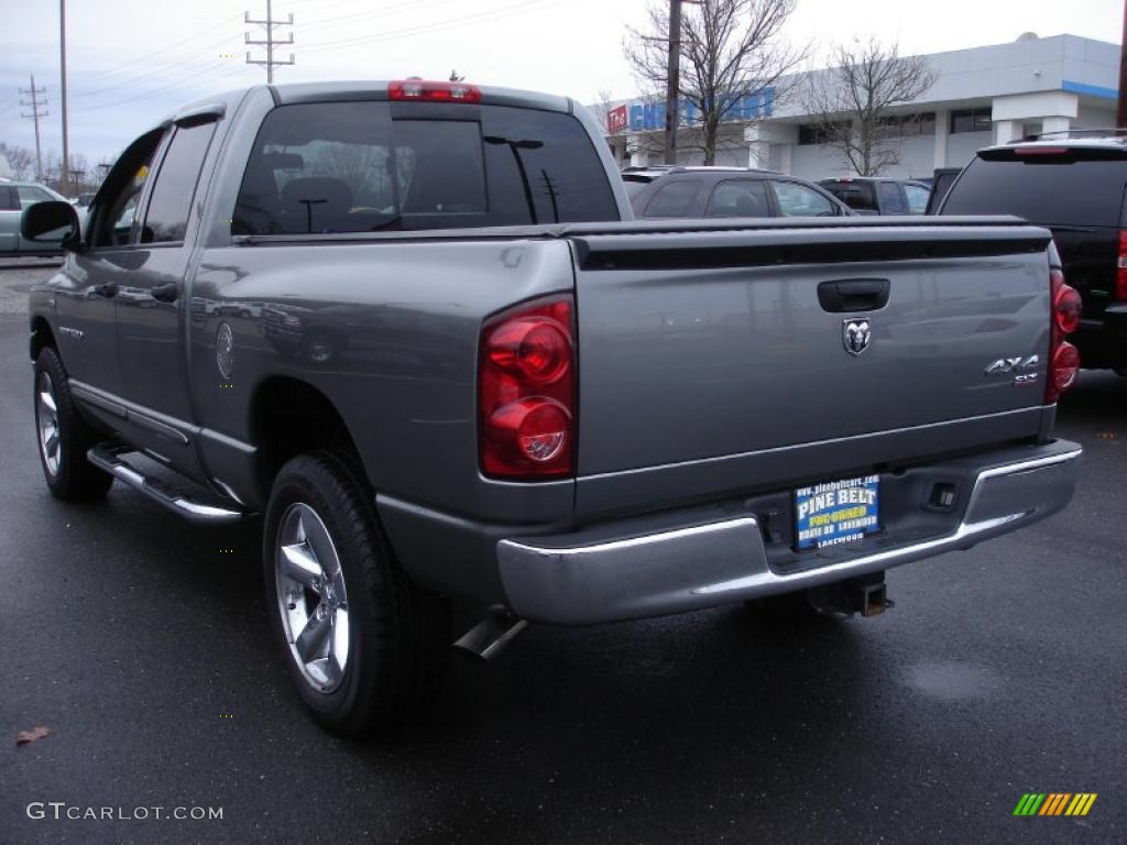 2007 Ram 1500 SLT Quad Cab 4x4 - Mineral Gray Metallic / Medium Slate Gray photo #6