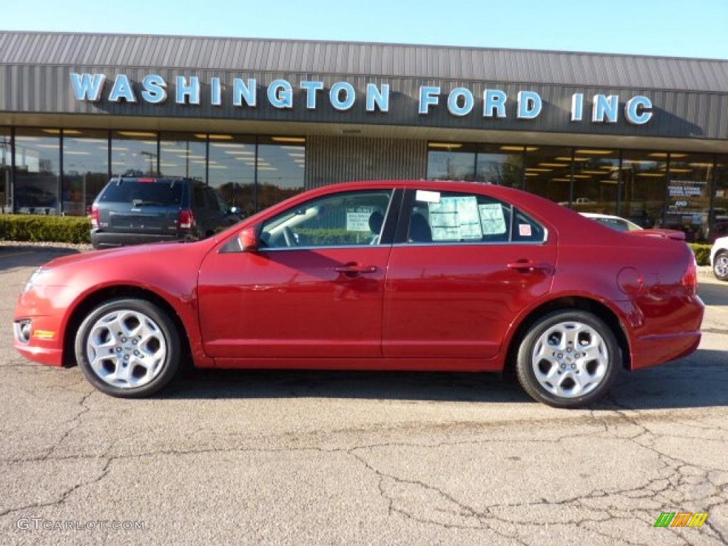 2011 Fusion SE - Red Candy Metallic / Charcoal Black photo #1