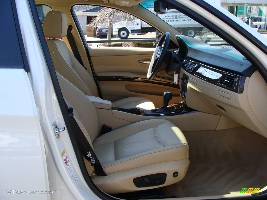 2007 3 Series 328xi Sedan - Alpine White / Beige photo #8