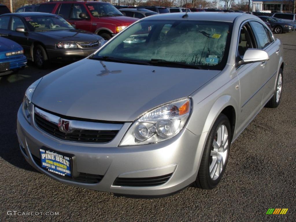2007 Aura XE - Silver Pearl Metallic / Gray photo #1