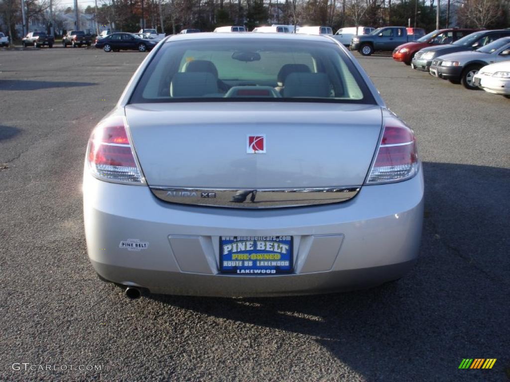 2007 Aura XE - Silver Pearl Metallic / Gray photo #5