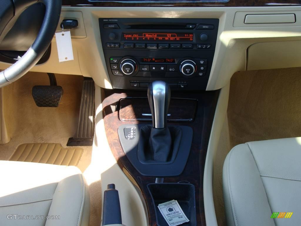 2007 3 Series 328xi Sedan - Alpine White / Beige photo #12