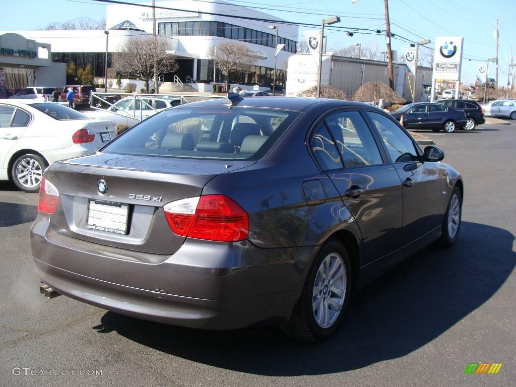 2007 3 Series 328xi Sedan - Sparkling Graphite Metallic / Black photo #4