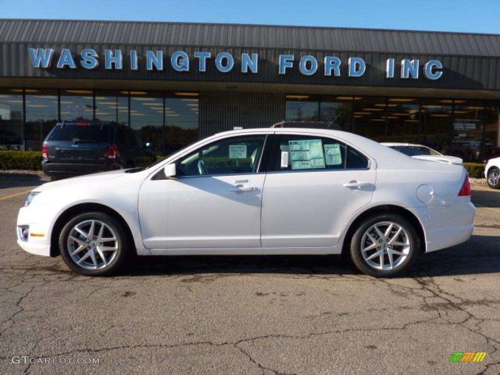 2011 Fusion SEL - White Platinum Tri-Coat / Charcoal Black photo #1