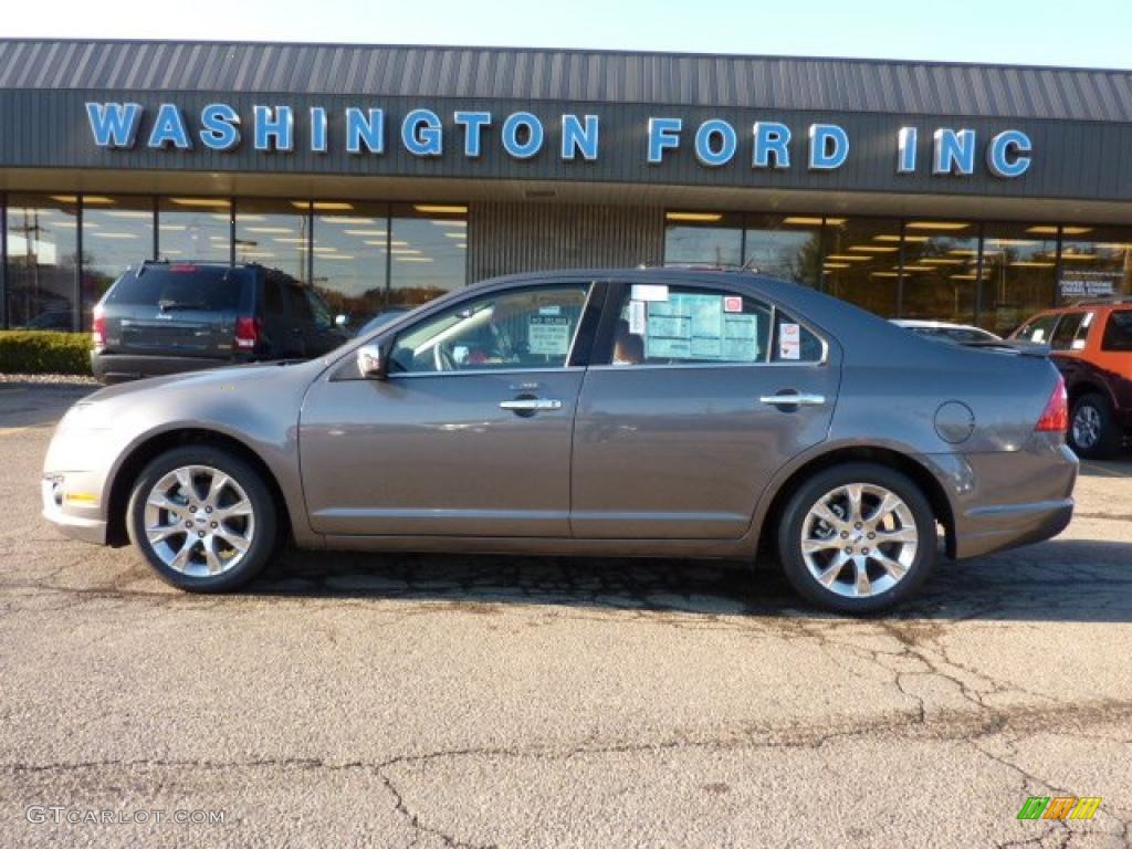 2011 Fusion SEL - Sterling Grey Metallic / Ginger Leather photo #1