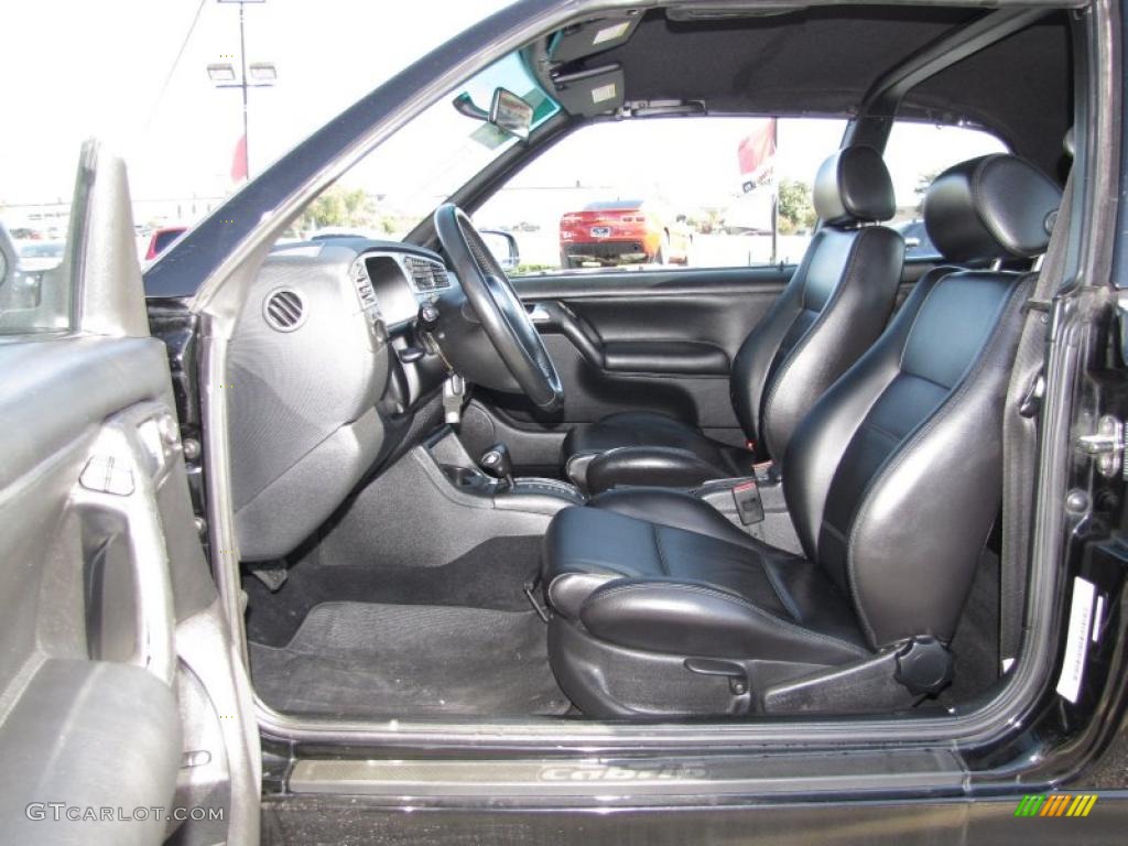 Black Interior 2001 Volkswagen Cabrio GLX Photo #40593325
