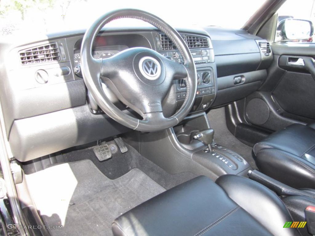 Black Interior 2001 Volkswagen Cabrio GLX Photo #40593389
