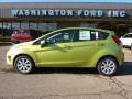 2011 Lime Squeeze Metallic Ford Fiesta SE Hatchback  photo #1