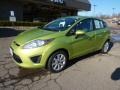 2011 Lime Squeeze Metallic Ford Fiesta SE Hatchback  photo #8