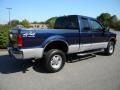 2002 True Blue Metallic Ford F350 Super Duty Lariat SuperCab 4x4  photo #5