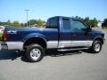 2002 True Blue Metallic Ford F350 Super Duty Lariat SuperCab 4x4  photo #17