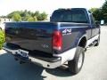 2002 True Blue Metallic Ford F350 Super Duty Lariat SuperCab 4x4  photo #21