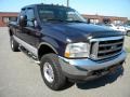 2002 True Blue Metallic Ford F350 Super Duty Lariat SuperCab 4x4  photo #25